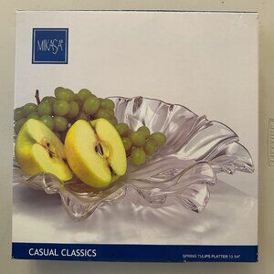 Mikasa Spring Tulips Platter Germany 13 1/4" Spring Fruit Plate - New in Box